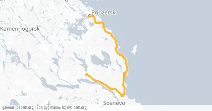 Карта вело-маршрута «Приладожский»