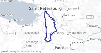Карта вело-маршрута «ПВ: Cinema paradiso»