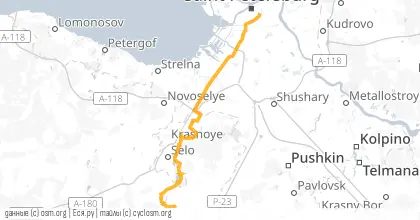 Карта вело-маршрута «ПВ: Где живут Зайцы?»