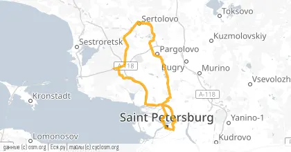 Карта вело-маршрута «ПВ: Серт-Олово или новые приключения шурина»