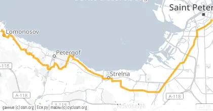 Карта вело-маршрута «ПВ: Ученье Ломоносова»