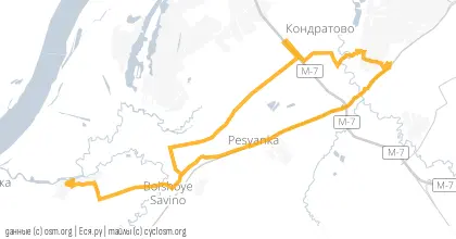 Карта вело-маршрута «Радиоволнительный»