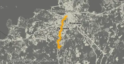 Карта вело-маршрута &laquo;Рождественские Гейзеры&raquo;