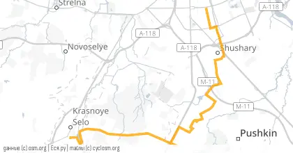 Карта вело-маршрута «С Пин-Микса до Юга (эвакуейшэн)»