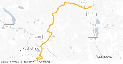 Карта вело-маршрута «С ветки на ветку»