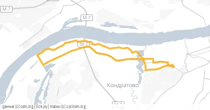 Карта вело-маршрута «Шашлычный»