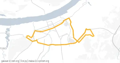 Карта вело-маршрута «Скучный асфальт»