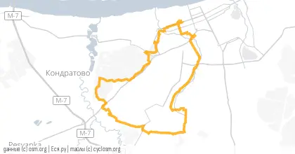 Карта вело-маршрута «Снежное родео»