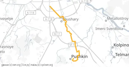 Карта вело-маршрута «СРВ: Газовая атака»