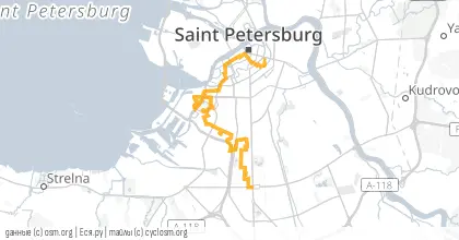 Карта вело-маршрута «СРВ: Грильяж с Огурчиками»