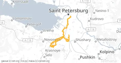Карта вело-маршрута «СРВ: Мы сами не местные»