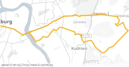 Карта вело-маршрута «СРВ: Не закрытый гештальт»