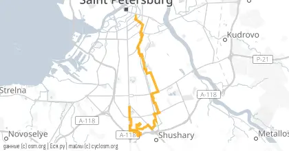 Карта вело-маршрута «СРВ: Шампиньоны в газу»