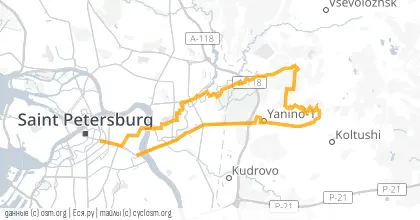 Карта вело-маршрута «СРВ: Влажные мальчики»