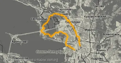 Карта вело-маршрута &laquo;Субботний классический кружок&raquo;
