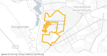 Карта вело-маршрута «Тюлений»