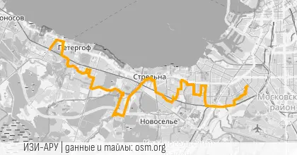 Карта вело-маршрута &laquo;ТЮЗ&raquo;