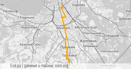 Превью маршрута мероприятия Вечер: Антропшинский мост