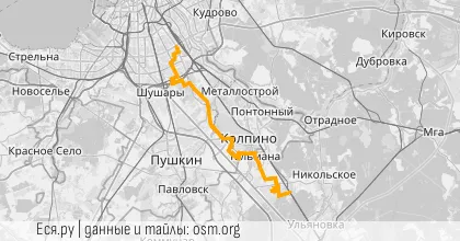 Превью маршрута события В: Колпинские недоделки
