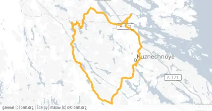 Карта вело-маршрута «В поисках джина»