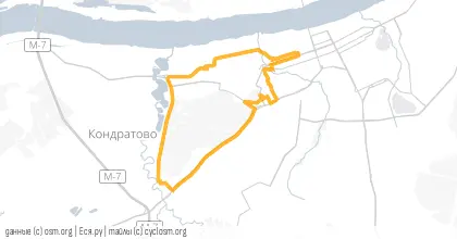 Карта вело-маршрута «В поисках велодорожки»