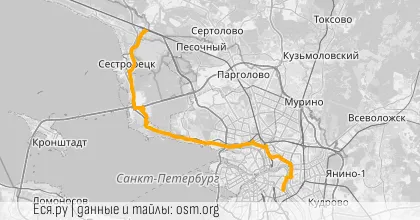 Карта вело-маршрута «Вечер: Белый Не Остров»