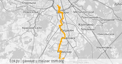 Карта вело-маршрута «Вечер: Кобра-Радистка»