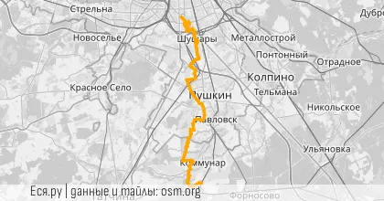 Карта вело-маршрута «Вечер: Кобра-Радистка»