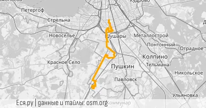 Карта вело-маршрута «Вечер: Не Лесное Приключение»