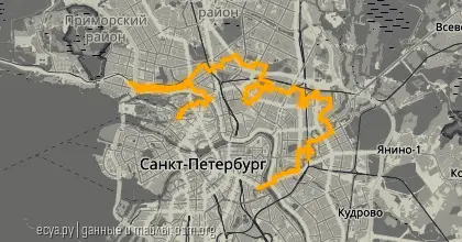 Карта вело-маршрута &laquo;Вечер: По радио-волнам&raquo;