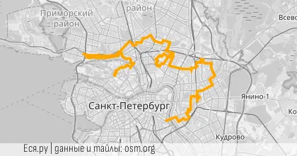 Карта вело-маршрута «Вечер: По радио-волнам»