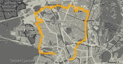 Карта вело-маршрута &laquo;Вечер: Северный Внесезонный Вояж&raquo;