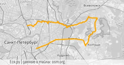 Карта вело-маршрута «Вечер: Там за барханами будет озеро»
