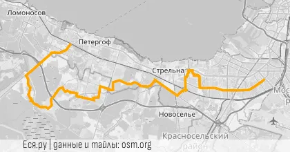 Превью маршрута мероприятия Вечер: Ванильный Петергофский