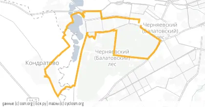Карта вело-маршрута «ВВ №40 Годовалый»