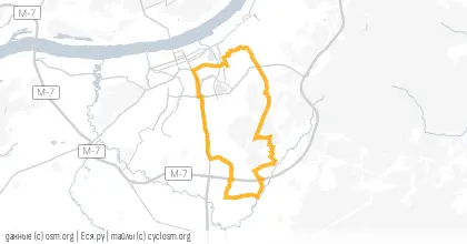 Карта вело-маршрута «ВВ №44 Южный»