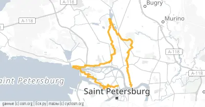 Карта вело-маршрута «Выход на лед запрещен»