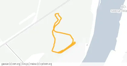 Карта вело-маршрута «XC трасса Профсоюзная»