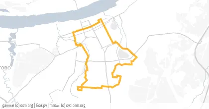 Карта вело-маршрута «Зимний ПИН»