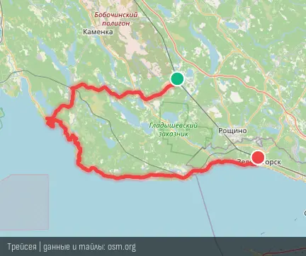 Превью маршрута Каннельярви-Куолемаярви-Зеленогорск