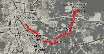 Превью маршрута В Шлиссельбург через Усть-Ижору