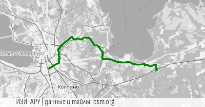 Жихарево - Синявино - Дунай - Мельничный ручей - Всеволожск - Санкт-Петербург