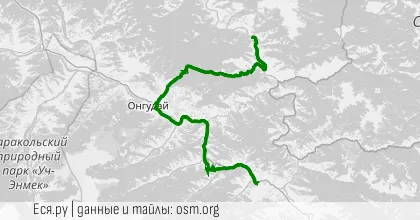 Купчегень - первал Чике-Таман - Каянчинский перевал - стоянка водников Купчегень - первал Чике-Таман - Каянчинский перевал - стоянка водников